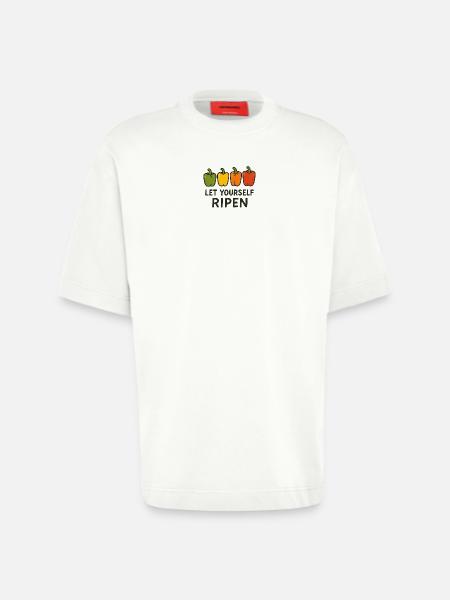 Let Yourself Ripen - Heavyweight T-Shirt - made by SPREAD  - OFF WHITE