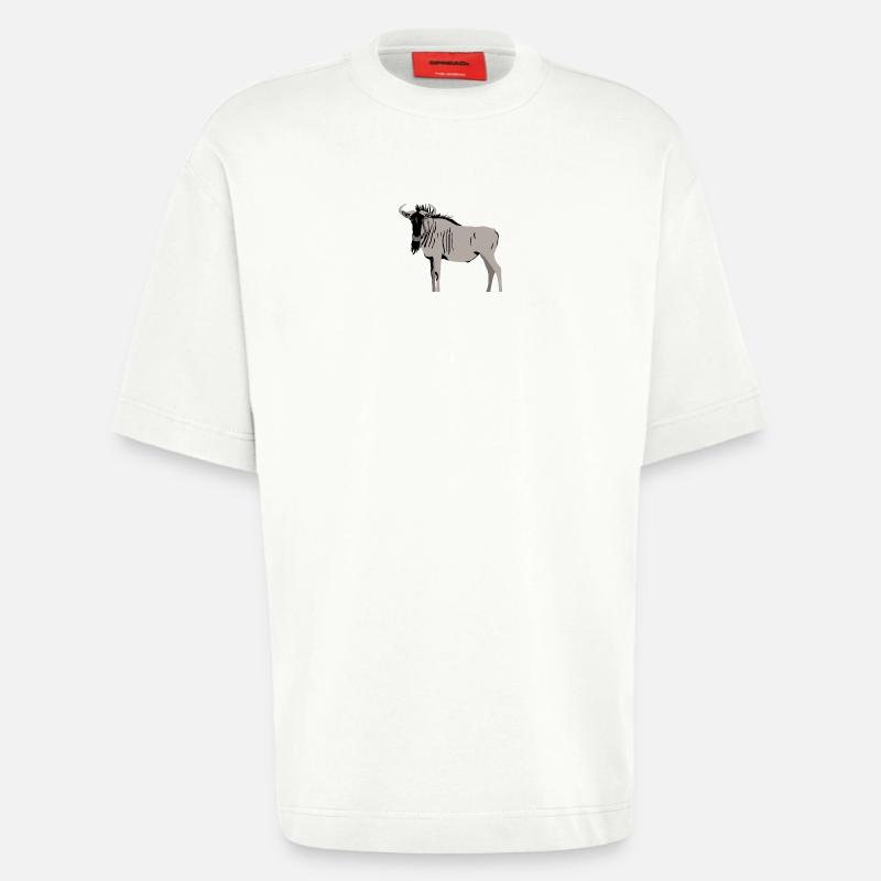 Gnu - Heavyweight T-Shirt - made by SPREAD  - OFF WHITE