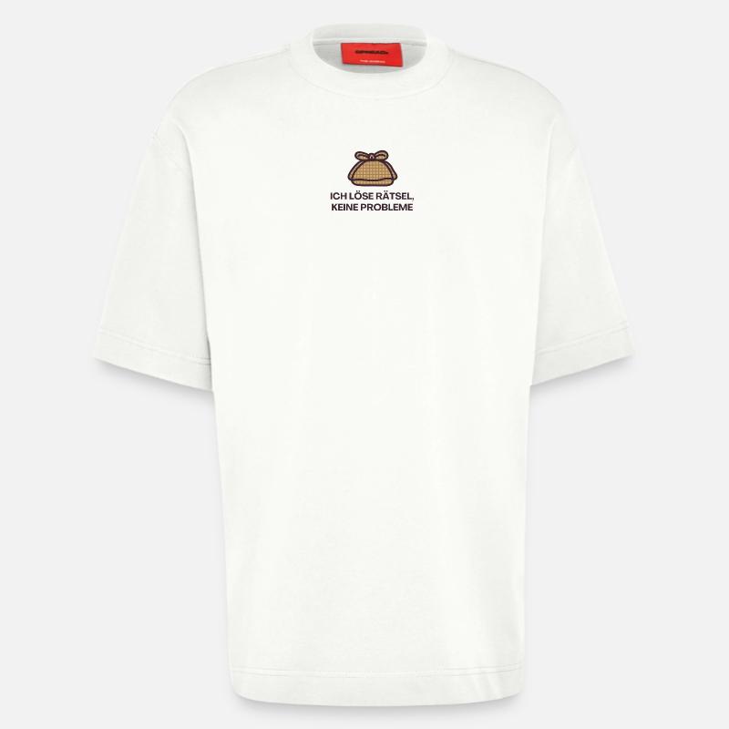 I solve puzzles, no problems - Heavyweight T-Shirt - made by SPREAD  - OFF WHITE