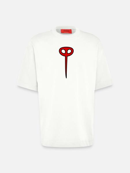 Mosquito in red - Heavyweight T-Shirt - made by SPREAD  - OFF WHITE