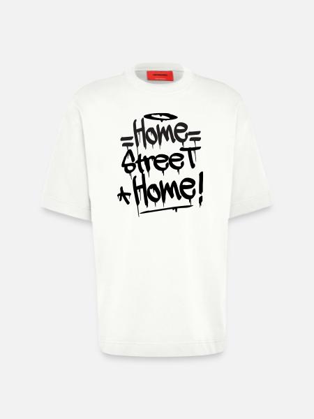 Home Street Home - Heavyweight T-Shirt - made by SPREAD - OFF WHITE