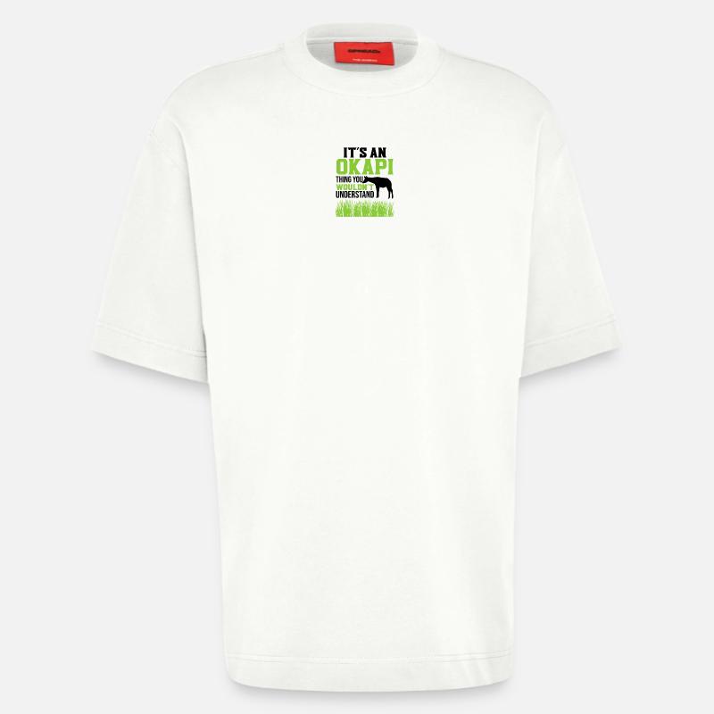 Ist ein Okapi - Heavyweight T-Shirt - made by SPREAD  - OFF WHITE