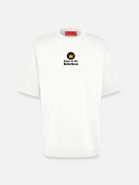 Koch - T-shirt bio épais oversize fabriqué en UE - OFF WHITE