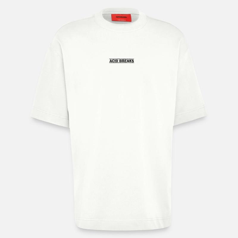 Acid Breaks - Heavyweight T-Shirt - made by SPREAD  - OFF WHITE
