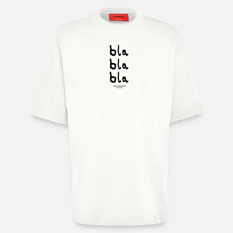 bla bla bla-dgn - Heavyweight T-Shirt - made by SPREAD  - OFF WHITE