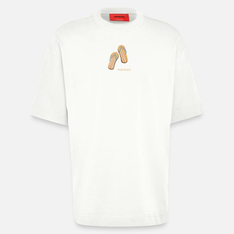 Buzzer - T-shirt bio épais oversize fabriqué en UE - OFF WHITE