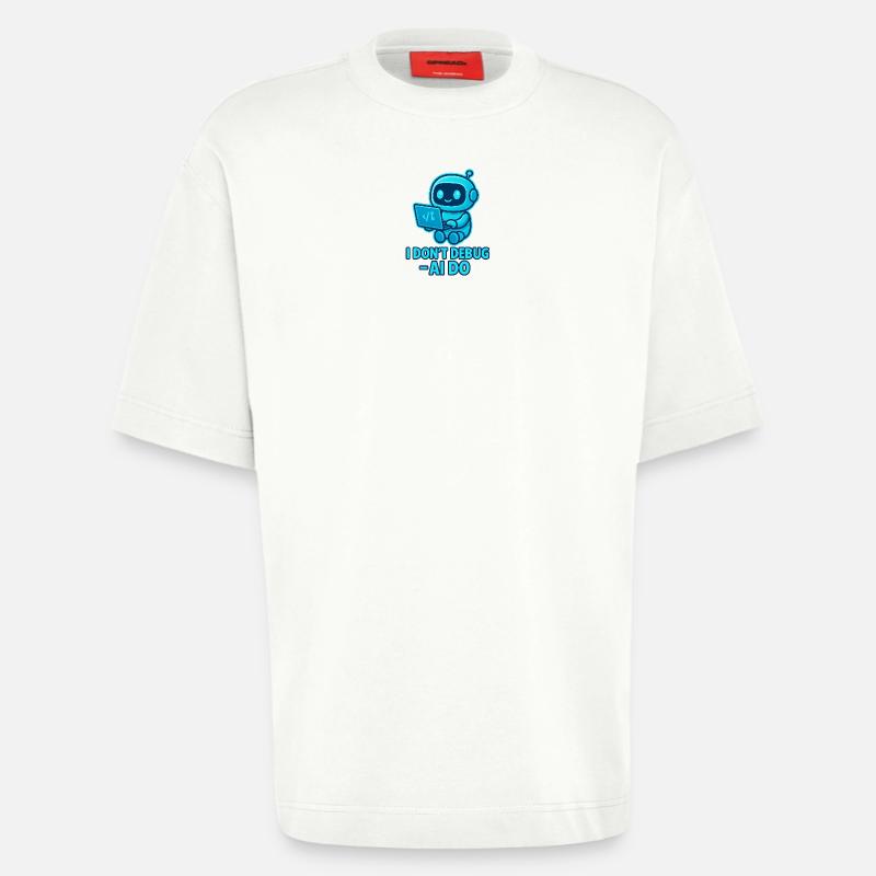 AI Debug: AI takes over debugging - Heavyweight T-Shirt - made by SPREAD  - OFF WHITE