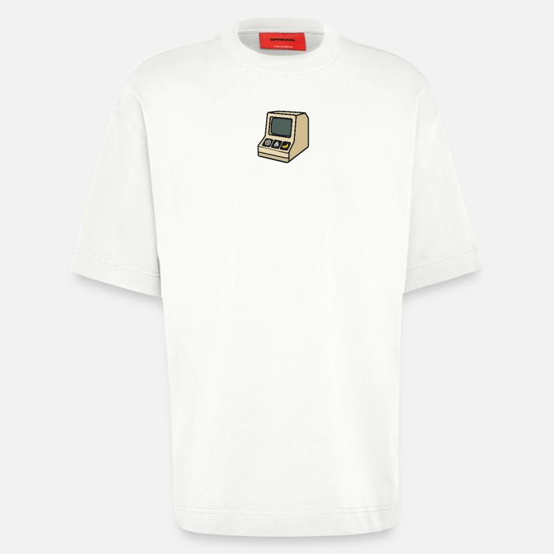 Retro-KI-Computer mit ikonischen Symbolen - Heavyweight T-Shirt - made by SPREAD  - OFF WHITE