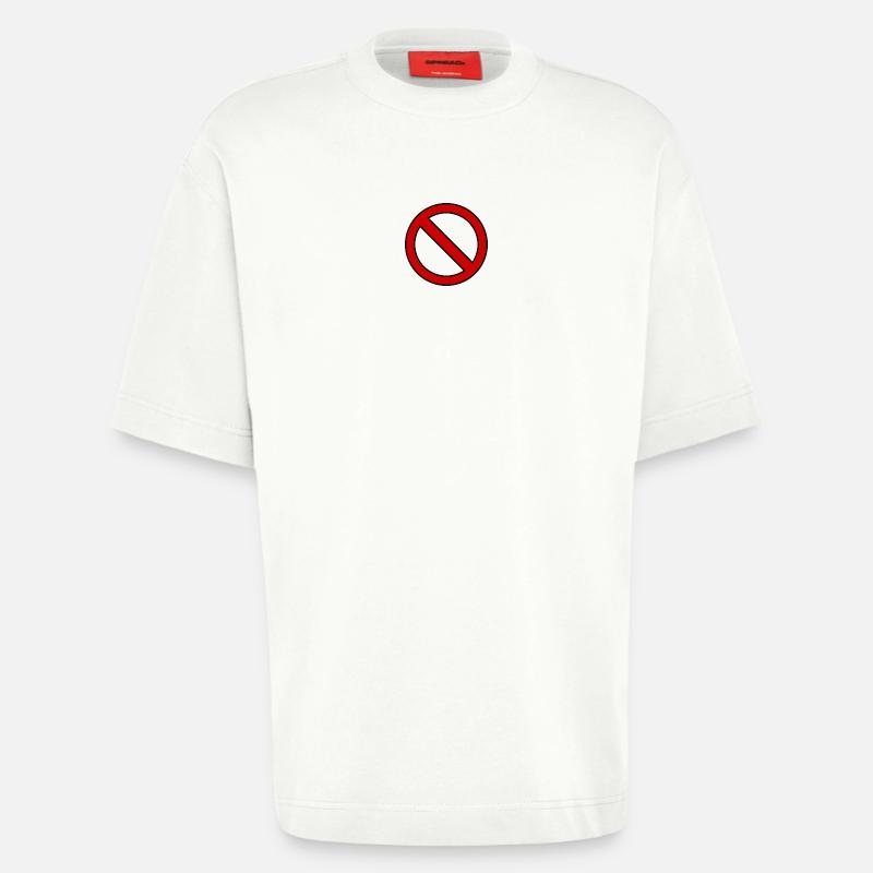 Verboten Schild Geschenk Idee - Heavyweight T-Shirt - made by SPREAD - OFF WHITE