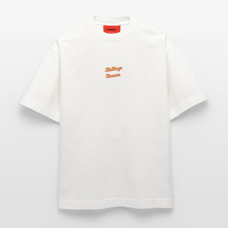 Darling Boomer Retro Script T-shirt bio épais oversize fabriqué en UE