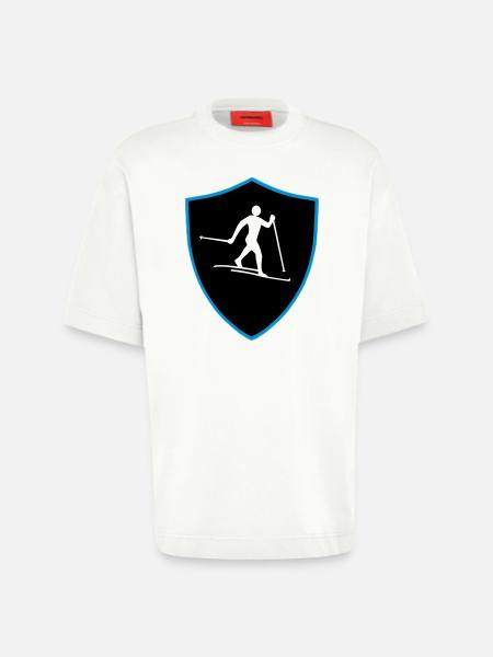 Nordic shield - Heavyweight T-Shirt - made by SPREAD  - OFF WHITE