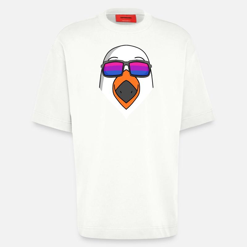 Bisexuell Möwe Geschenk - Heavyweight T-Shirt - made by SPREAD  - OFF WHITE