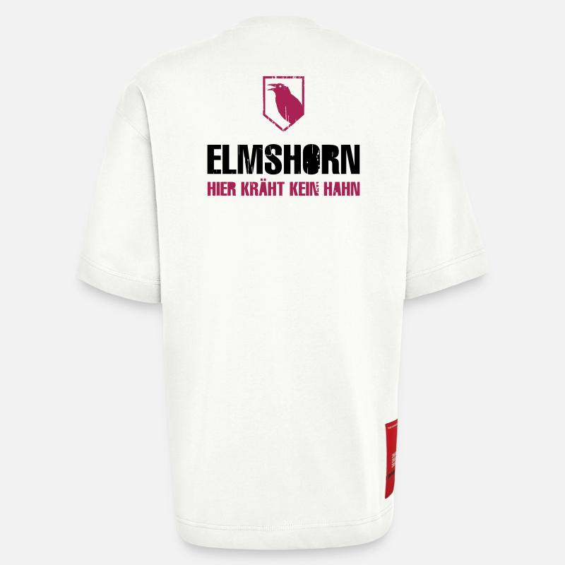 Elmshorn Krähe grau-weiß - Heavyweight T-Shirt - made by SPREAD  - OFF WHITE