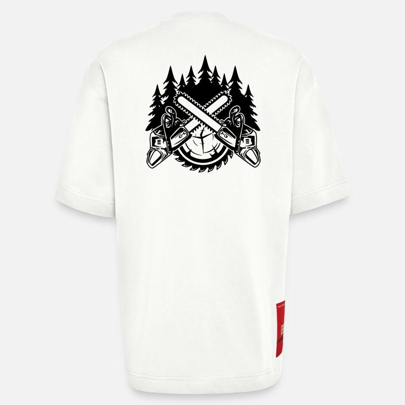 Chainsaws - Heavyweight T-Shirt - made by SPREAD  - OFF WHITE