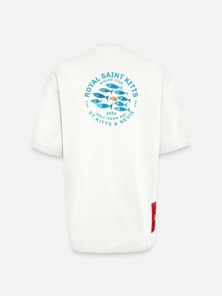 Royal Saint Kitts Diving 2026 - Heavyweight T-Shirt - made by SPREAD  - OFF WHITE