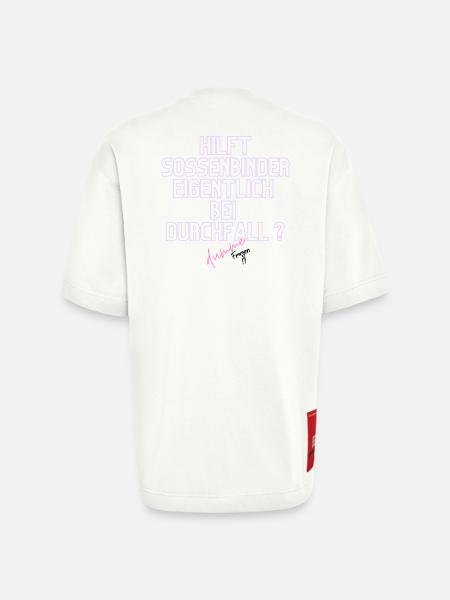 Durchfall Humor Neontext - Heavyweight T-Shirt - made by SPREAD - OFF WHITE