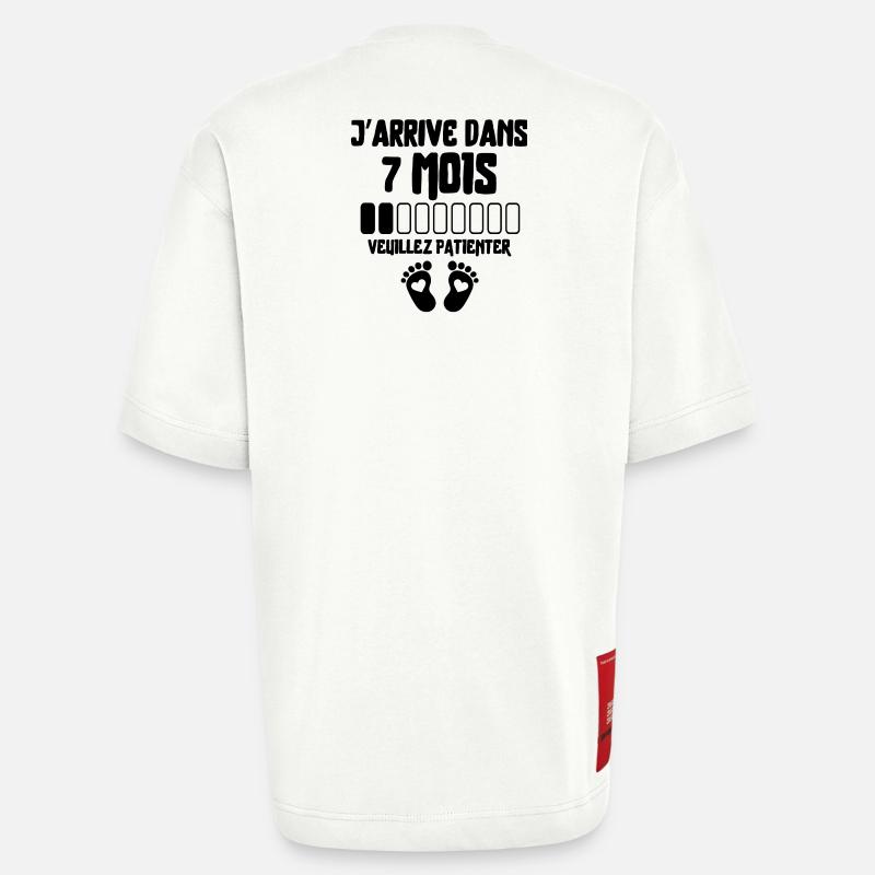 Werdender Vater, werdende Mutter, Schwangerschaft - Heavyweight T-Shirt - made by SPREAD  - OFF WHITE