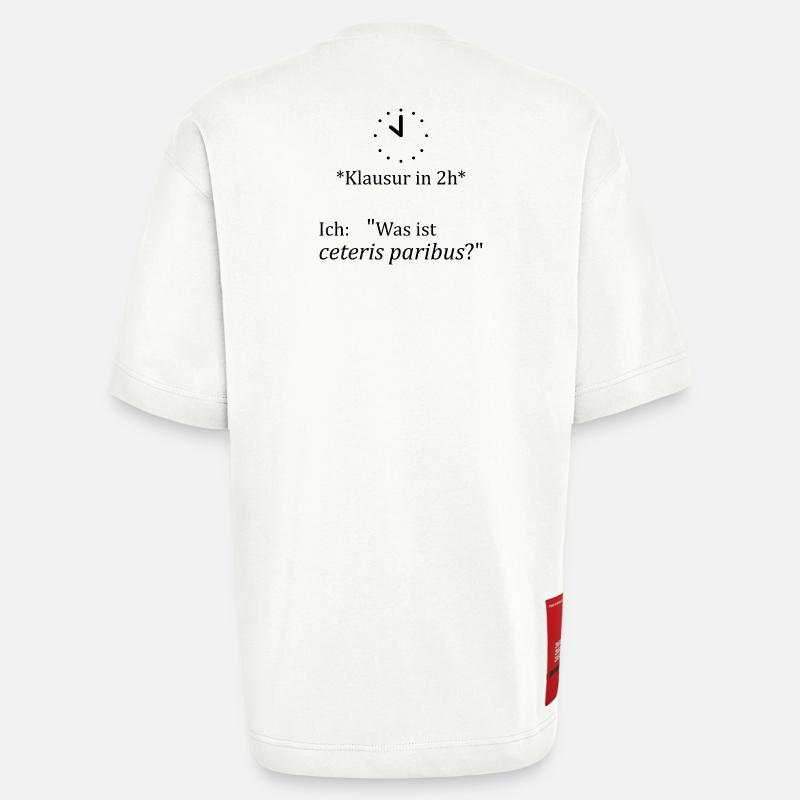 Unispruch "ceteris paribus" Geschenk, Studenten - Heavyweight T-Shirt - made by SPREAD  - OFF WHITE