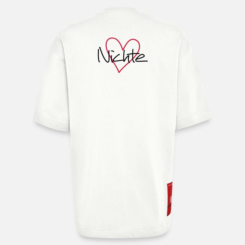 Nichte Herz Geschenk Geschenkidee Partnerlook - Heavyweight T-Shirt - made by SPREAD  - OFF WHITE