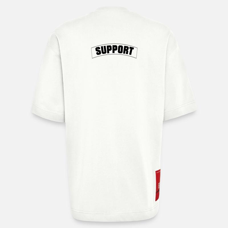 SUPPORT - Heavyweight T-Shirt - made by SPREAD - OFF WHITE