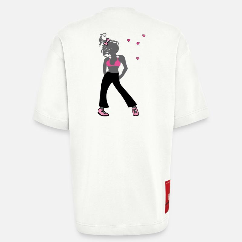 Junges Mädchen - Heavyweight T-Shirt - made by SPREAD  - OFF WHITE