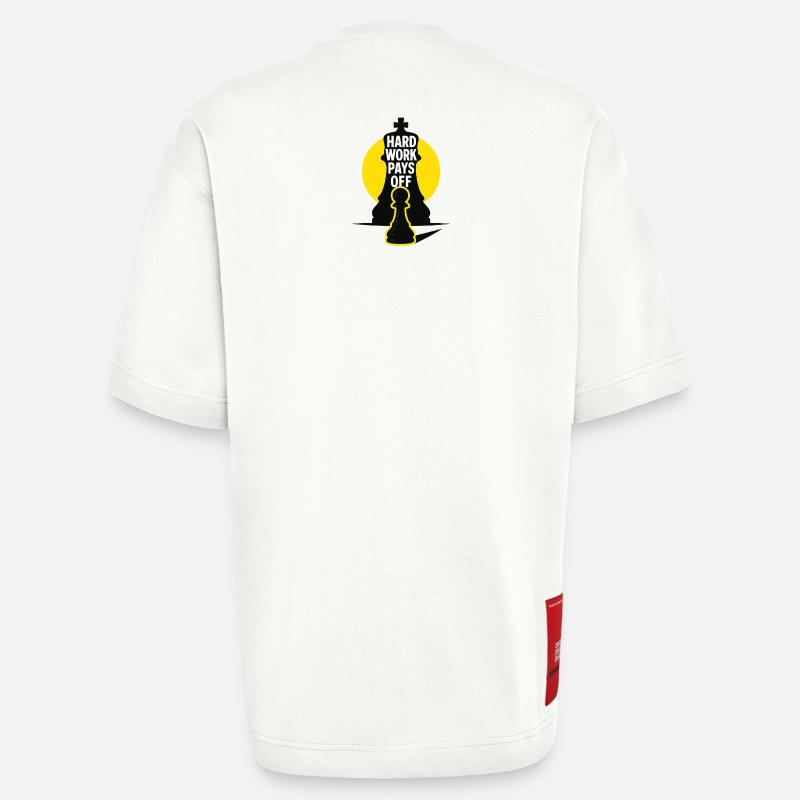 HardWorkPaysOff - Heavyweight T-Shirt - made by SPREAD  - OFF WHITE