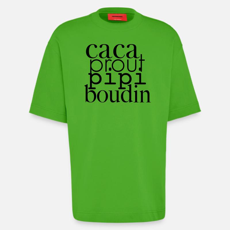 CACA prout Spule Pee - Heavyweight T-Shirt - made by SPREAD  - Apple Neon