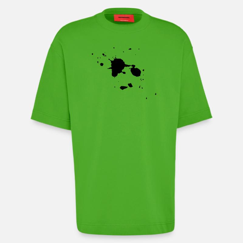 Klecks - Heavyweight T-Shirt - made by SPREAD - Apple Neon