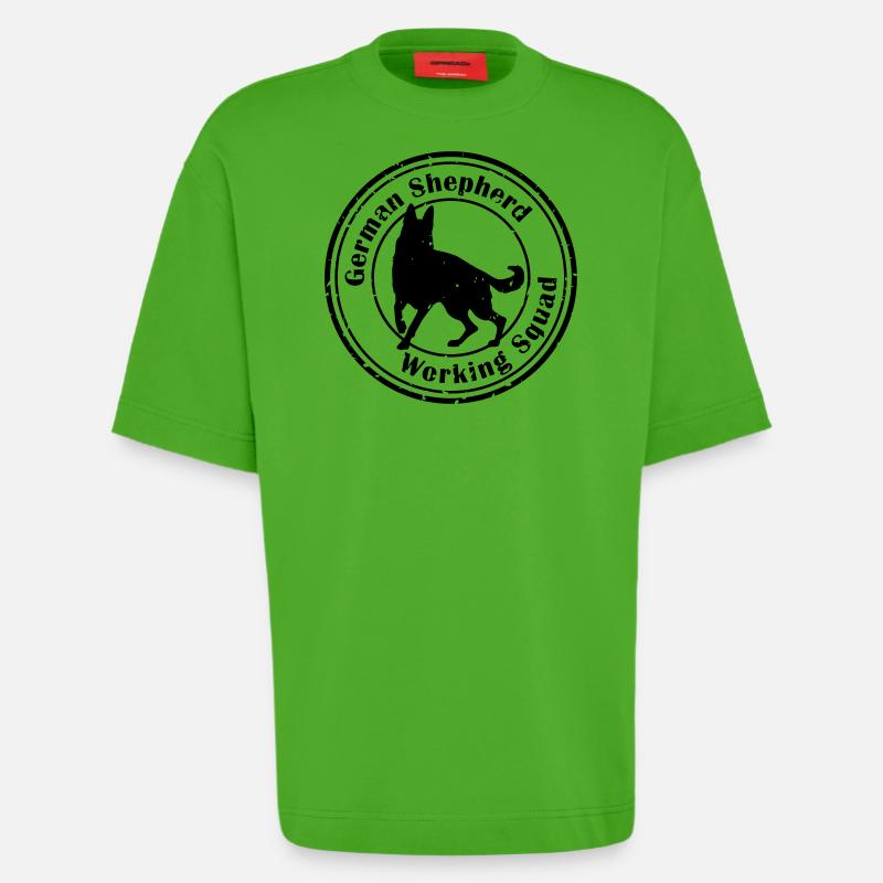 GSD Working Squad - Heavyweight T-Shirt - made by SPREAD  - Apple Neon