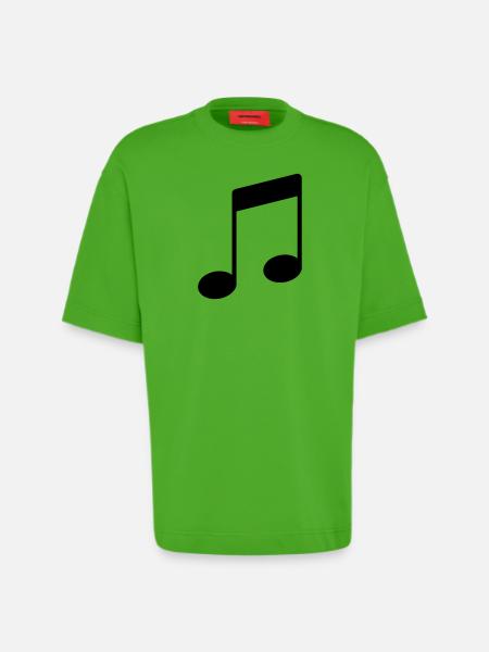 note_icon - Heavyweight T-Shirt - made by SPREAD - Apple Neon