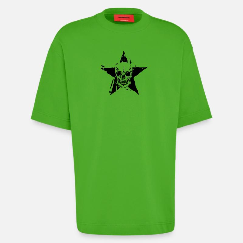 Todesstern Todes Kopf etoile2 - Heavyweight T-Shirt - made by SPREAD  - Apple Neon