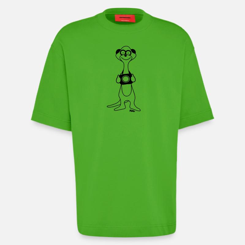 Erdmännchen - Heavyweight T-Shirt - made by SPREAD  - Apple Neon