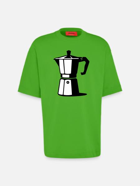 Espresso pot - Heavyweight T-Shirt - made by SPREAD - Apple Neon