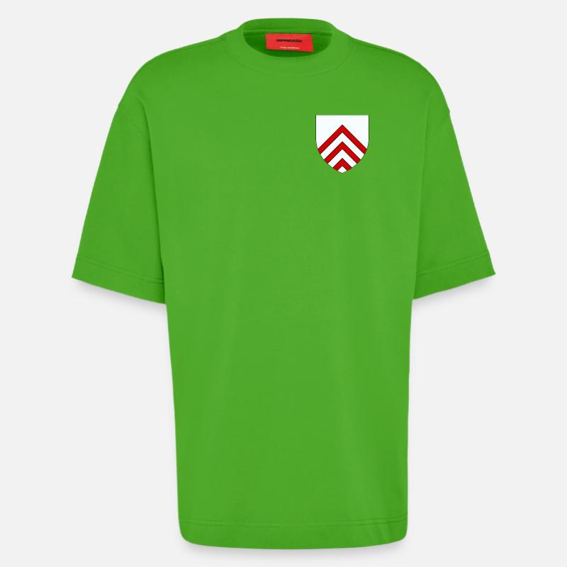 Blason du Perche - T-shirt bio épais oversize fabriqué en UE - Apple Neon