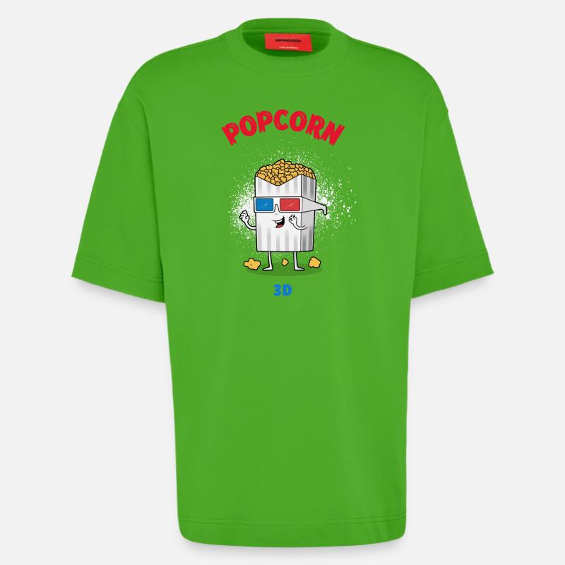 pop corn - Heavyweight T-Shirt - made by SPREAD - Apple Neon