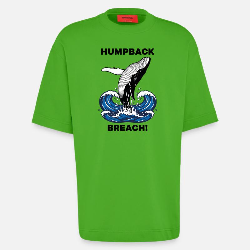 Buckelwalbruch Seebuckelwal - Heavyweight T-Shirt - made by SPREAD - Apple Neon