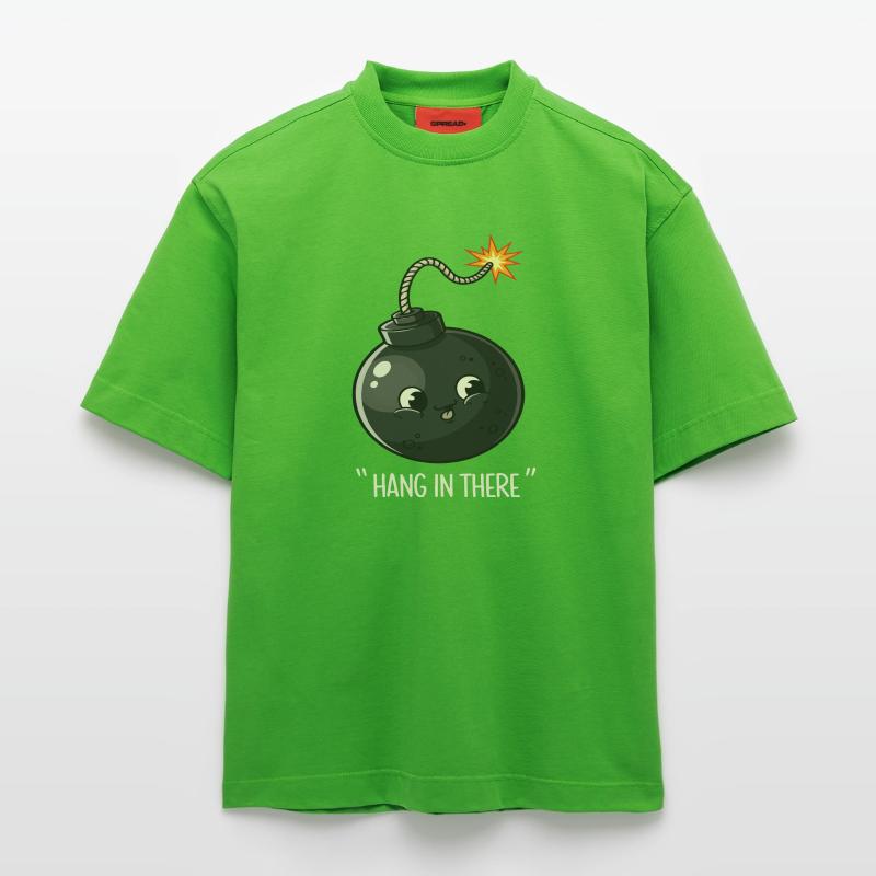 Kawaii Explodierende Bombe Comic Design Heavyweight T-Shirt - made by SPREAD 