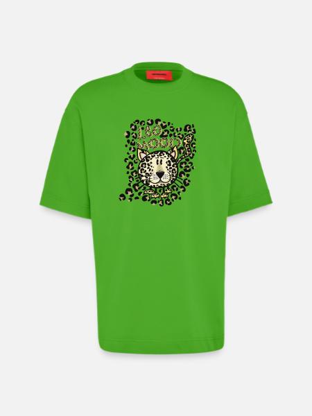 Leo Mood - Heavyweight T-Shirt - made by SPREAD  - Apple Neon