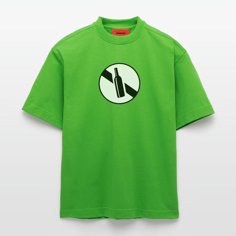 Fin d'interdiction de boire T-shirt bio épais oversize fabriqué en UE