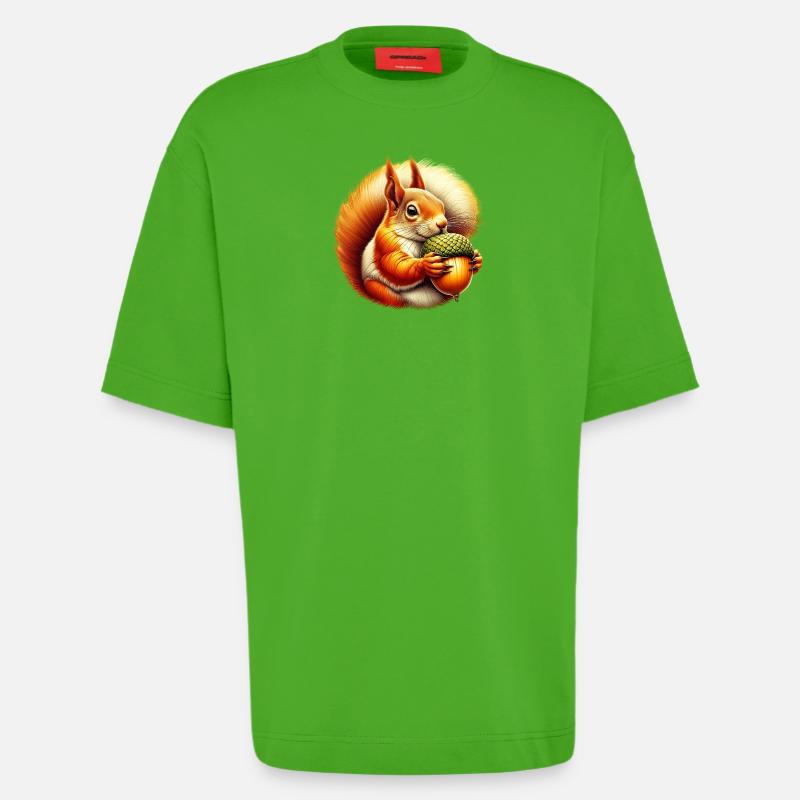 Eichhörnchen - Heavyweight T-Shirt - made by SPREAD  - Apple Neon