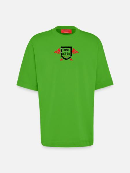 Meilleure Belle-Mère du Monde - T-shirt bio épais oversize fabriqué en UE - Apple Neon