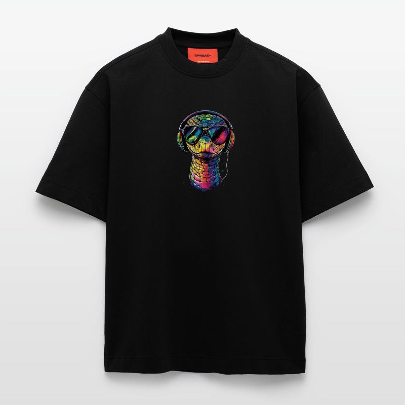 serpent, python, cobra, serpent à sonnettes, serpents T-shirt bio épais oversize fabriqué en UE