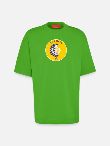 Fleur de Lys Loiret 45 - Heavyweight T-Shirt - made by SPREAD  - Apple Neon