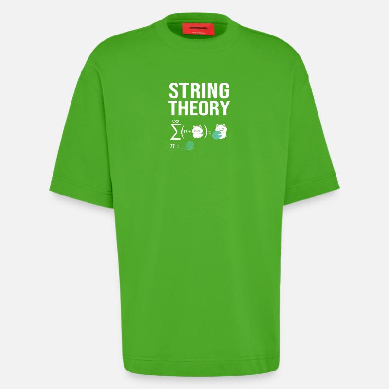 Quantensprung Quanten Physik Quantenphysik - Heavyweight T-Shirt - made by SPREAD  - Apple Neon