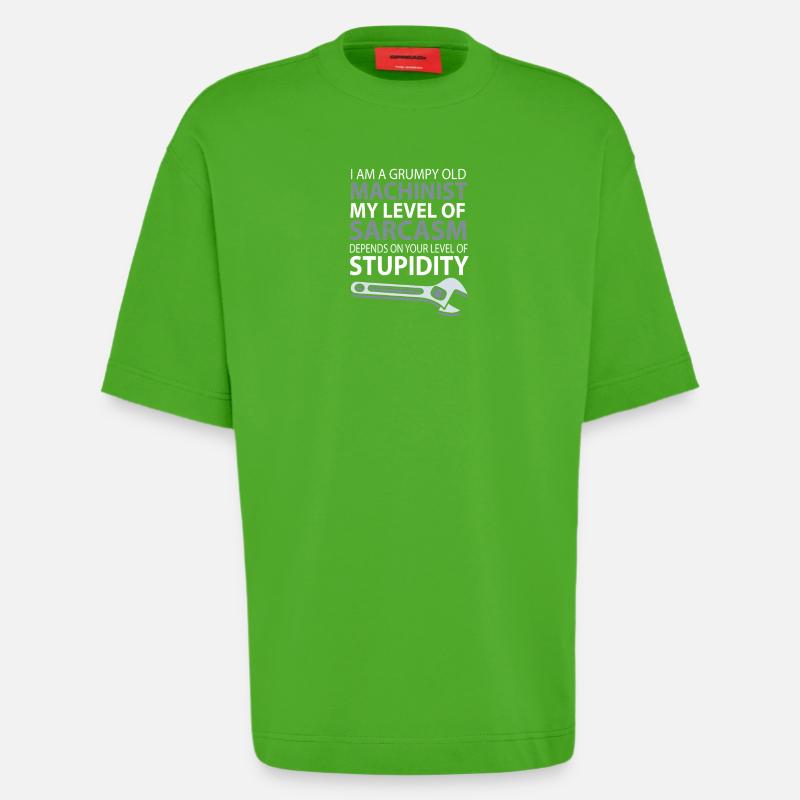 Locksmith Mechanic Mechanical Engineering CNC - Heavyweight T-Shirt - made by SPREAD - Apple Neon