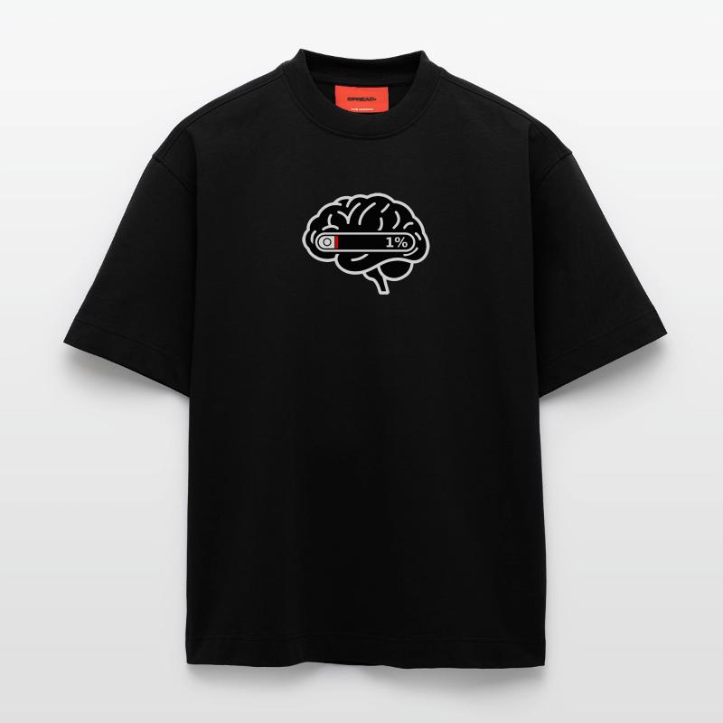 Brain_Loading_1 _Digital_Burnout Heavyweight T-Shirt - made by SPREAD 