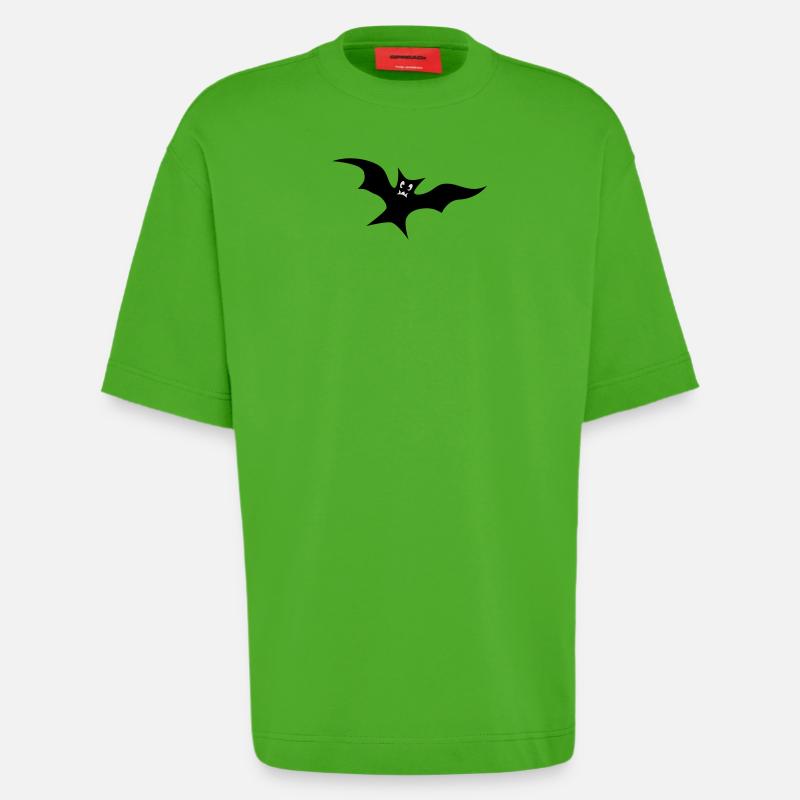 Bat - Heavyweight T-Shirt - made by SPREAD  - Apple Neon
