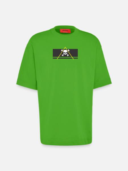 pirate pyramid festival - Heavyweight T-Shirt - made by SPREAD  - Apple Neon
