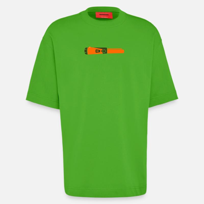 Pinpointer Probe Detectorist - Heavyweight T-Shirt - made by SPREAD  - Apple Neon