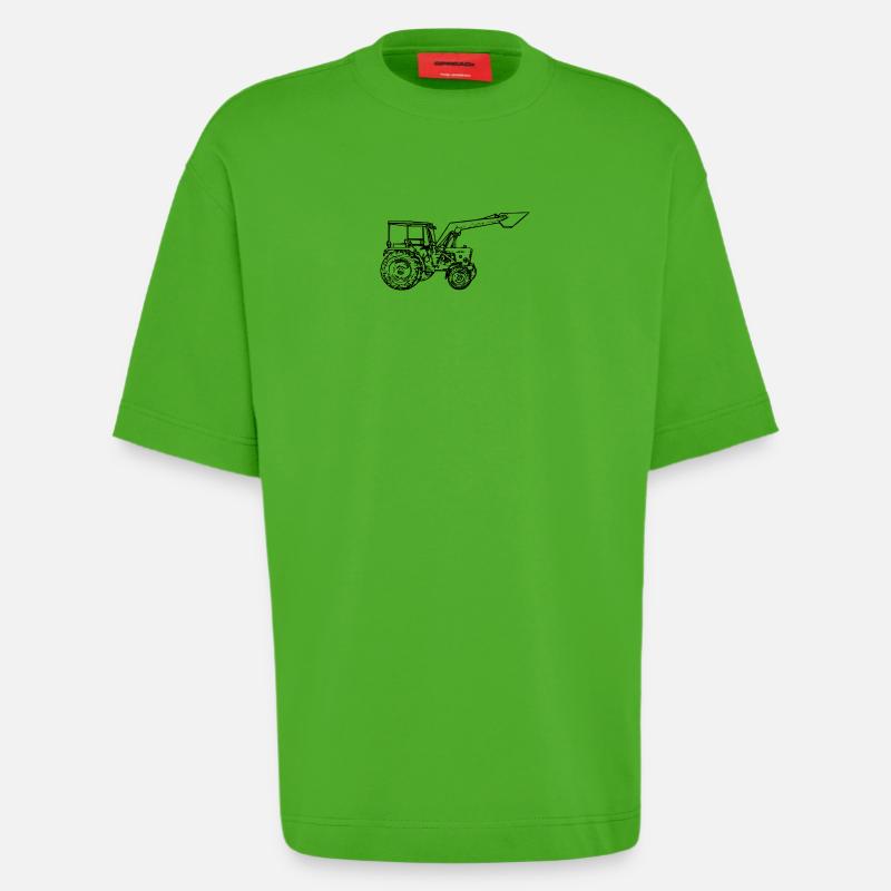 Traktor - Heavyweight T-Shirt - made by SPREAD  - Apple Neon
